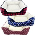 Slumber Pet Slumber Pet ZA2227 19 19 19 in. Bone Print Cuddler Bed ZA2227 19 19